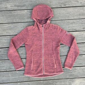 Orange/Pink Kühl Zip Up Hoodie Sweatshirt Zip Up Jacket